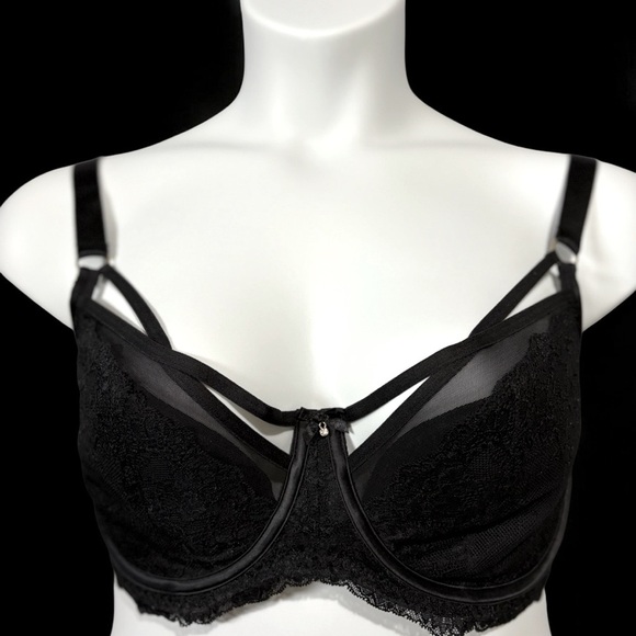 Charade, Black Underwire Bra, Size 36H 🫦 - Picture 1 of 11